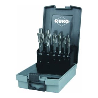 Ruko - Flachsenkersatz din 373 M3-M10 mittel f.DL hss Blank Z.3 Ku.-Kass.