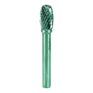 Hartmetall-Frässtift tre ø 3 mm Kopflänge 6 mm Schaft-Ø 3 mm Verzahnung kvz 4 - 116210 - Ruko