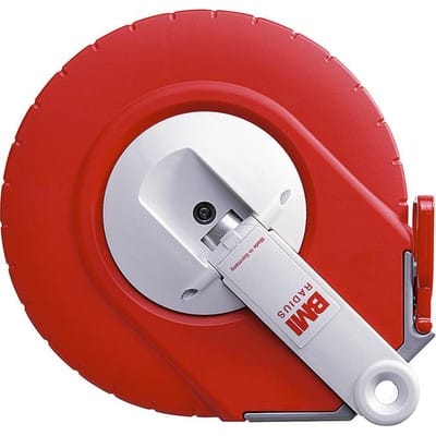 Kapselbandmaß radius L.10m Band-B.13mm Acm eg ii Ku.gelb Glasfaser BMI