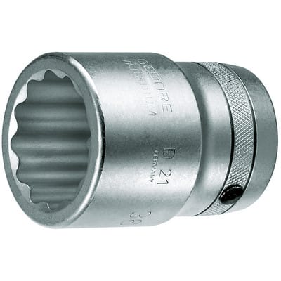 Gedore - Steckschlüsseleinsatz d 21 1 ″ 12-kant Schlüsselweite 50 mm Länge 75 mm