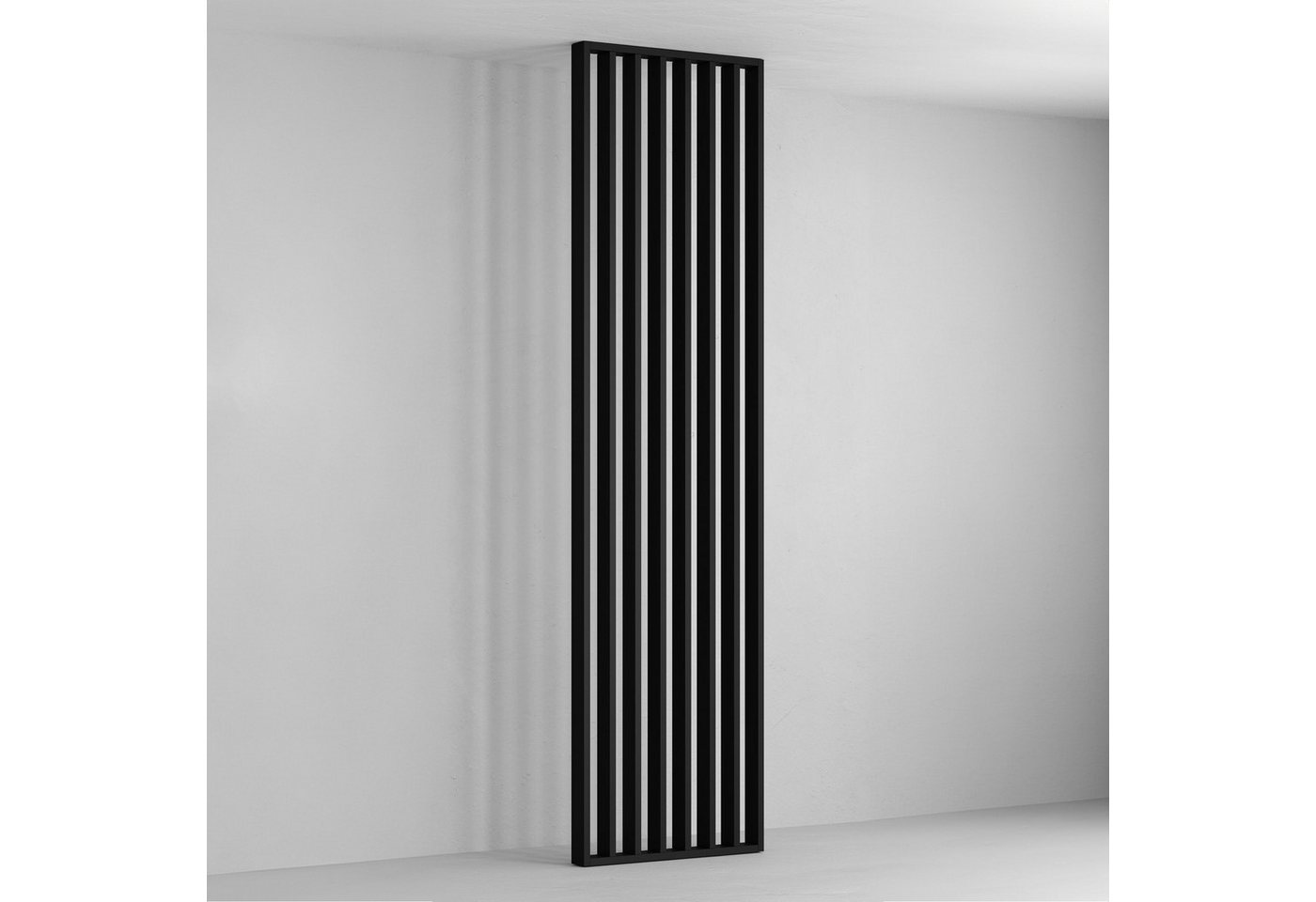 Hexim Raumteiler Lamellenwand 275x58cm Mdf Raumtrenner Trennwand: 1 Lamellenwand - 1.59 M², Schwarz Bild 2