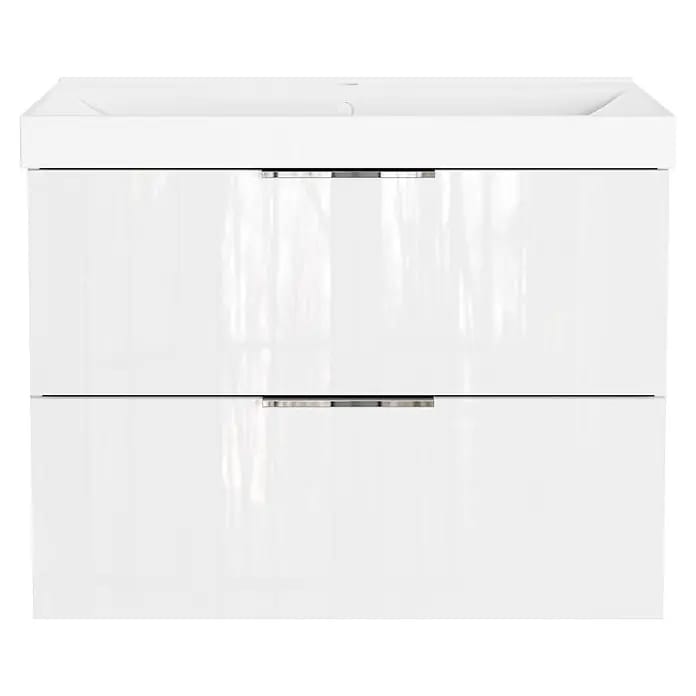 Germania Waschtischunterschrank GW-CELANO (B x T x H: 81 x 46 x 65 cm, Weiß)