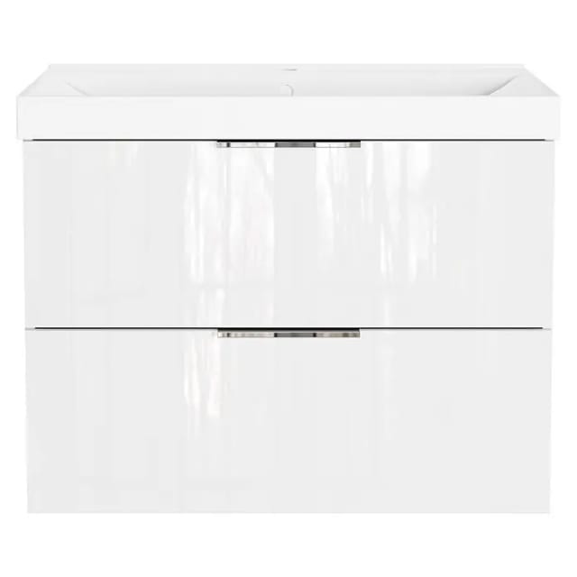 Germania Waschtischunterschrank GW-CELANO (B x T x H: 81 x 46 x 65 cm, Weiß)