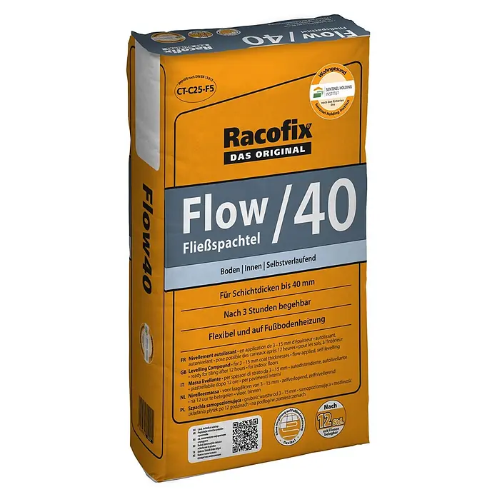 Racofix Fließspachtel Flow 40 (20 kg, Schichtdicke: 1 mm - 40 mm)