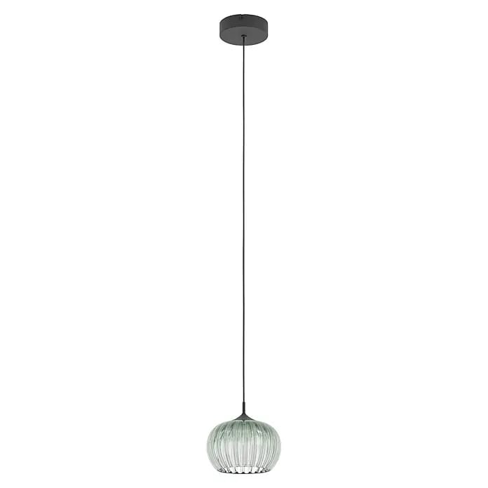 Eglo LED-Pendelleuchte rund (5,3 W, Ø x H: 20 x 110 cm, Grün, Schwarz, Warmweiß)