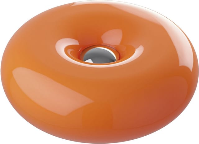 Eglo LED-Tischleuchte rund Basile (8 W, Ø x H: 30 x 12 cm, Orange, Warmweiß)