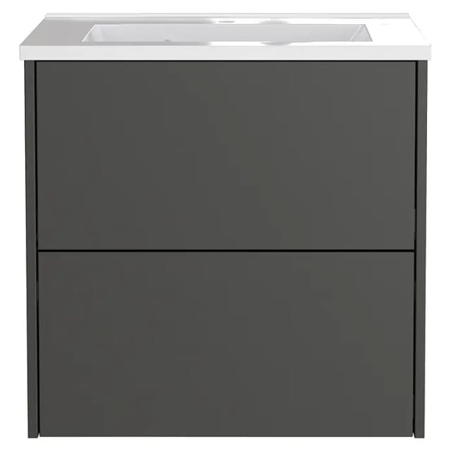 Germania Waschtischunterschrank GW-BODERA (B x T x H: 61 x 46 x 61 cm, Graphit)