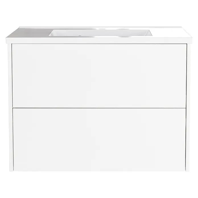 Germania Waschtischunterschrank GW-BODERA (B x T x H: 81 x 46 x 61 cm, Weiß)