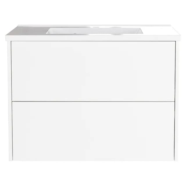 Germania Waschtischunterschrank GW-BODERA (B x T x H: 81 x 46 x 61 cm, Weiß)