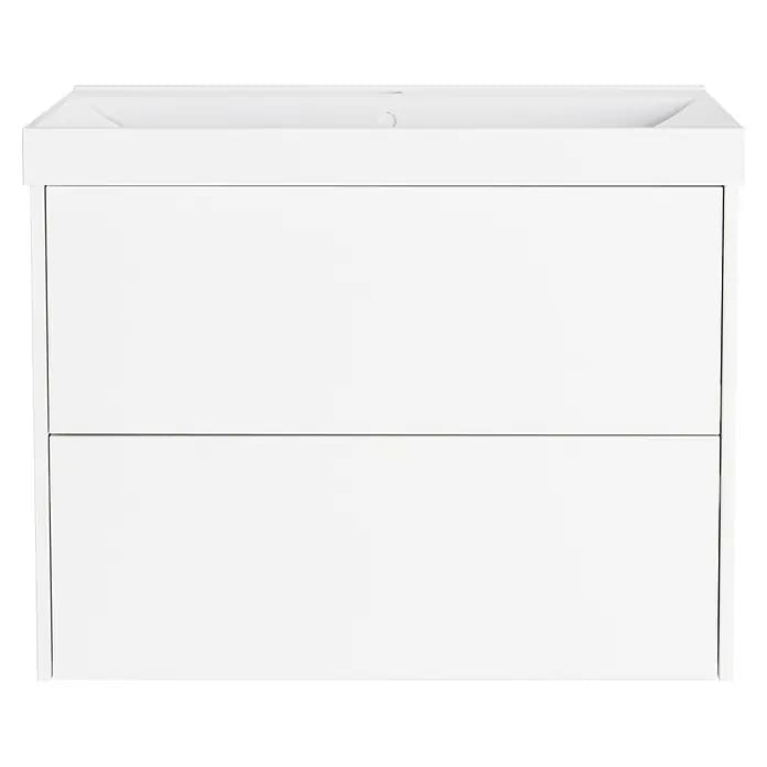 Germania Waschtischunterschrank GW-BODERA (B x T x H: 81 x 46 x 65 cm, Weiß)