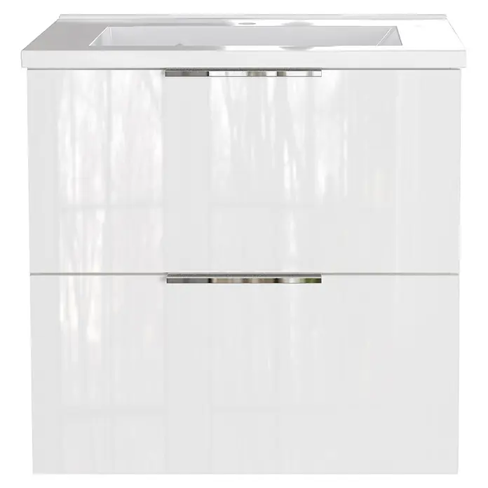 Germania Waschtischunterschrank GW-CELANO (B x T x H: 61 x 46 x 61 cm, Weiß)