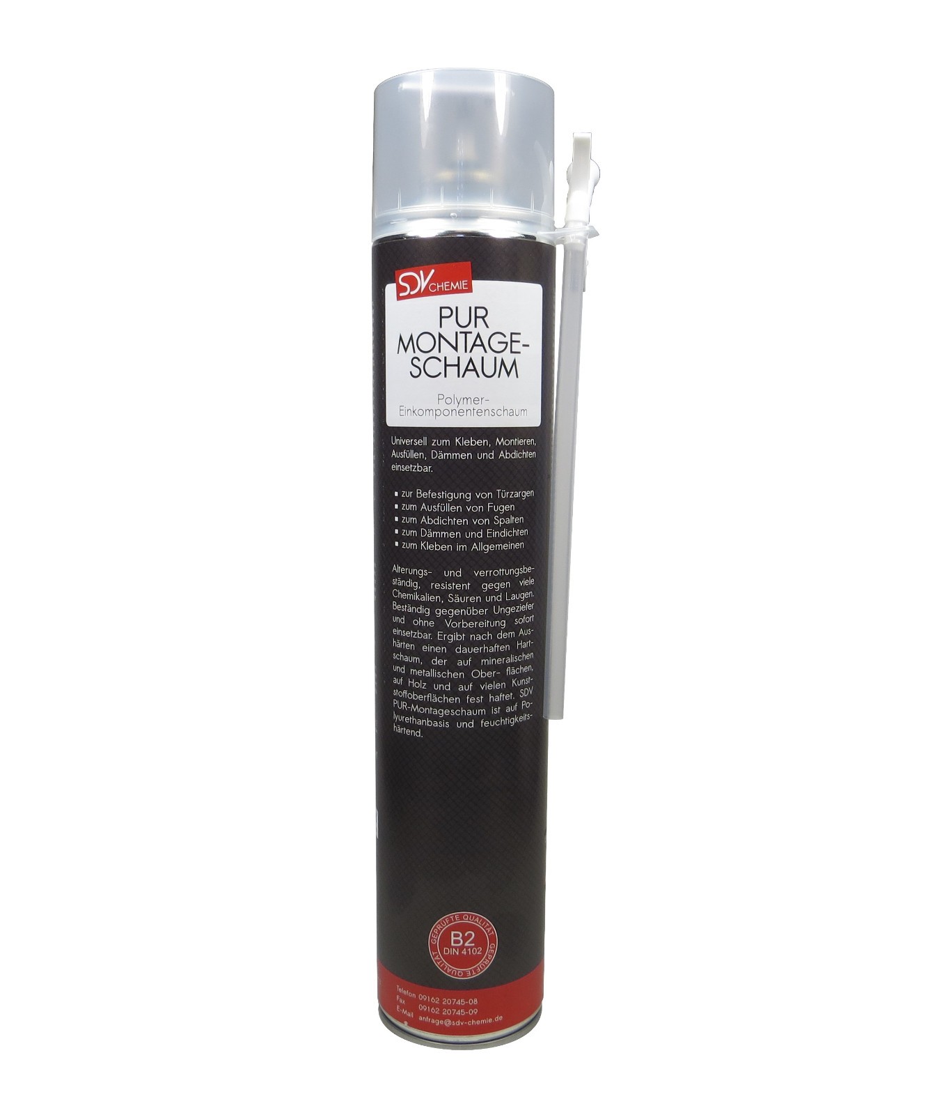 MONTAGESCHAUM 1 x 750ml Adapterschaum 1K Bauschaum PU-Schaum Zargenschaum B2 Bild 2