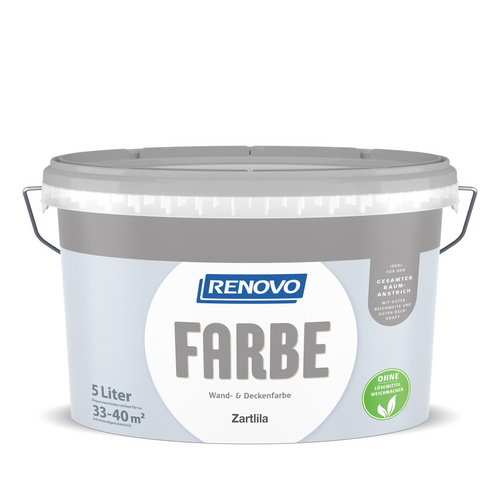 RENOVO Dispersionsfarbe, 5 l, zartlila, matt