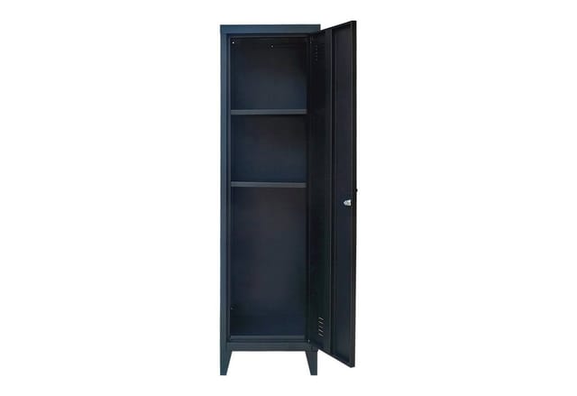 Einzelspind Kurikka 137x38x38 cm Schwarz [en.casa]