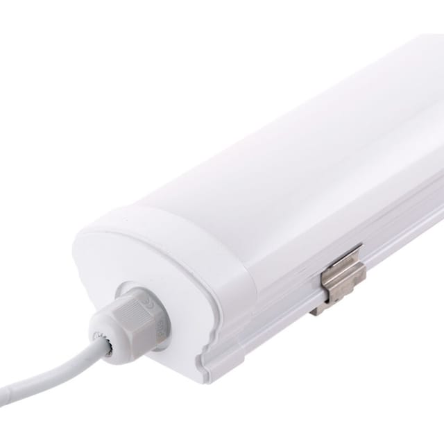 Greenice - Wasserdichte LED-Ausrüstung, 40 w, 3.600 lm, 6.000 °k, 120 cm, IP65, 50.000 h, Mikrowellen-Näherungssensor [HO-WP-40W-1200-CW]