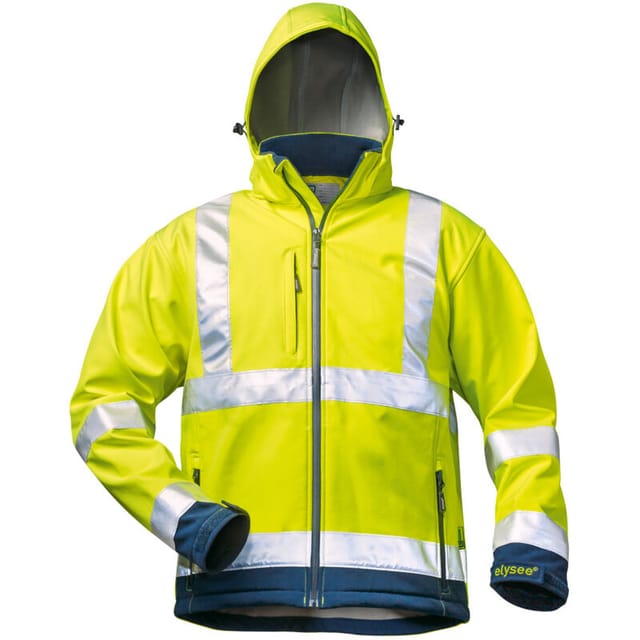 Gr .3XL (66/68) LIAM WARNSCHUTZ-SOFTSHELLJACKE gelb LIAM HIGH VIS Softshell