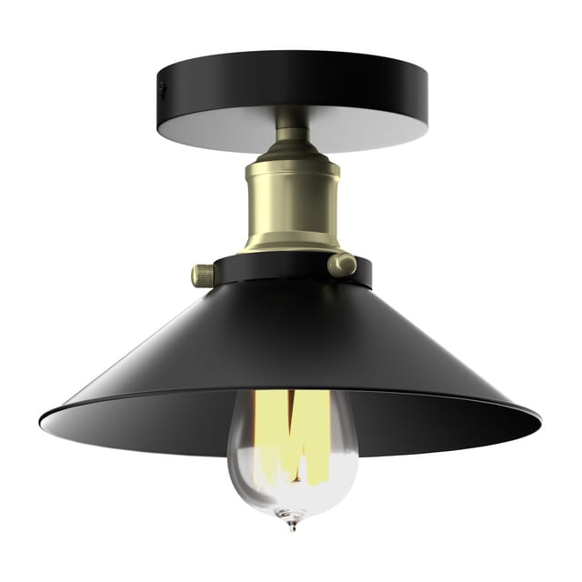Heilmetz - Deckenlampe Retro Pendelleuchte Vintage Metall Lampenschirm Industriebeleuchtung Dekoration für Wohnzimmer Esszimmer Bar Seitenschiff