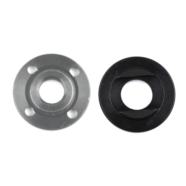 Trade-shop - 22,23mm Flansch Aufnahme mit Stegen + Stirnlochschraube M14 Gewinde kompatibel mit DeWalt Bosch Flex Winkelschleifer / Ersatzteil