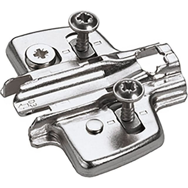 Hettich - Exzenter Kreuzmontageplatte asym, Spezialschraube, Distanz 1,5 mm