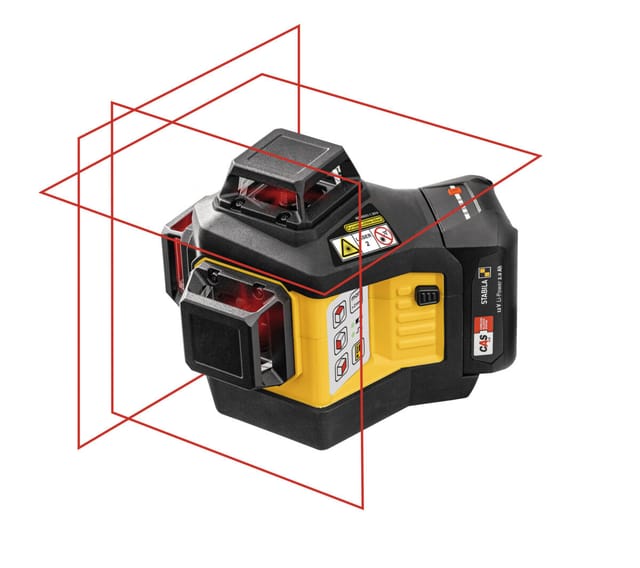 Stabila - Multilinien-Laser lax 600, 12-V 7-teiliges Set, mit Akku und Ladegerät