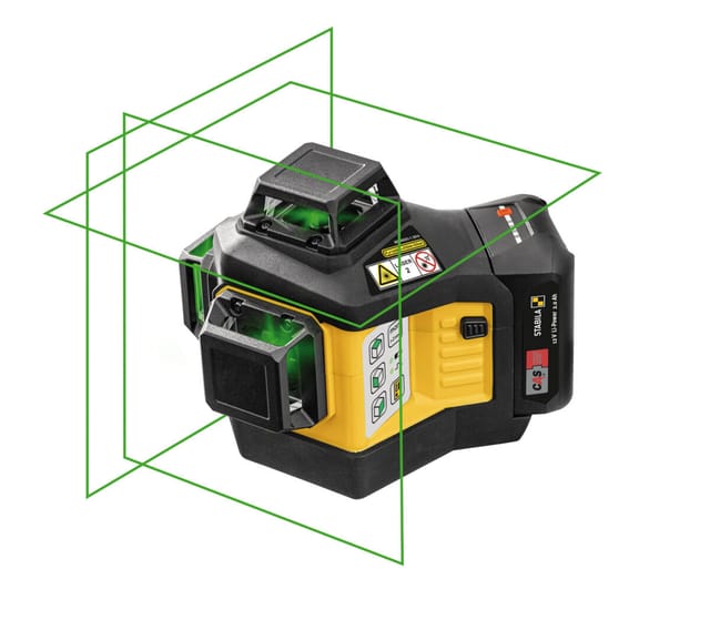 Stabila - Multilinien-Laser lax 600 g, 12-V 7-teiliges Set mit Akku und Ladegerät