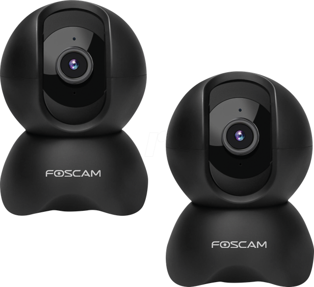 FOSCAM X5-B-2 - Überwachungskamera, IP, LAN, WLAN, innen, 2 Stück