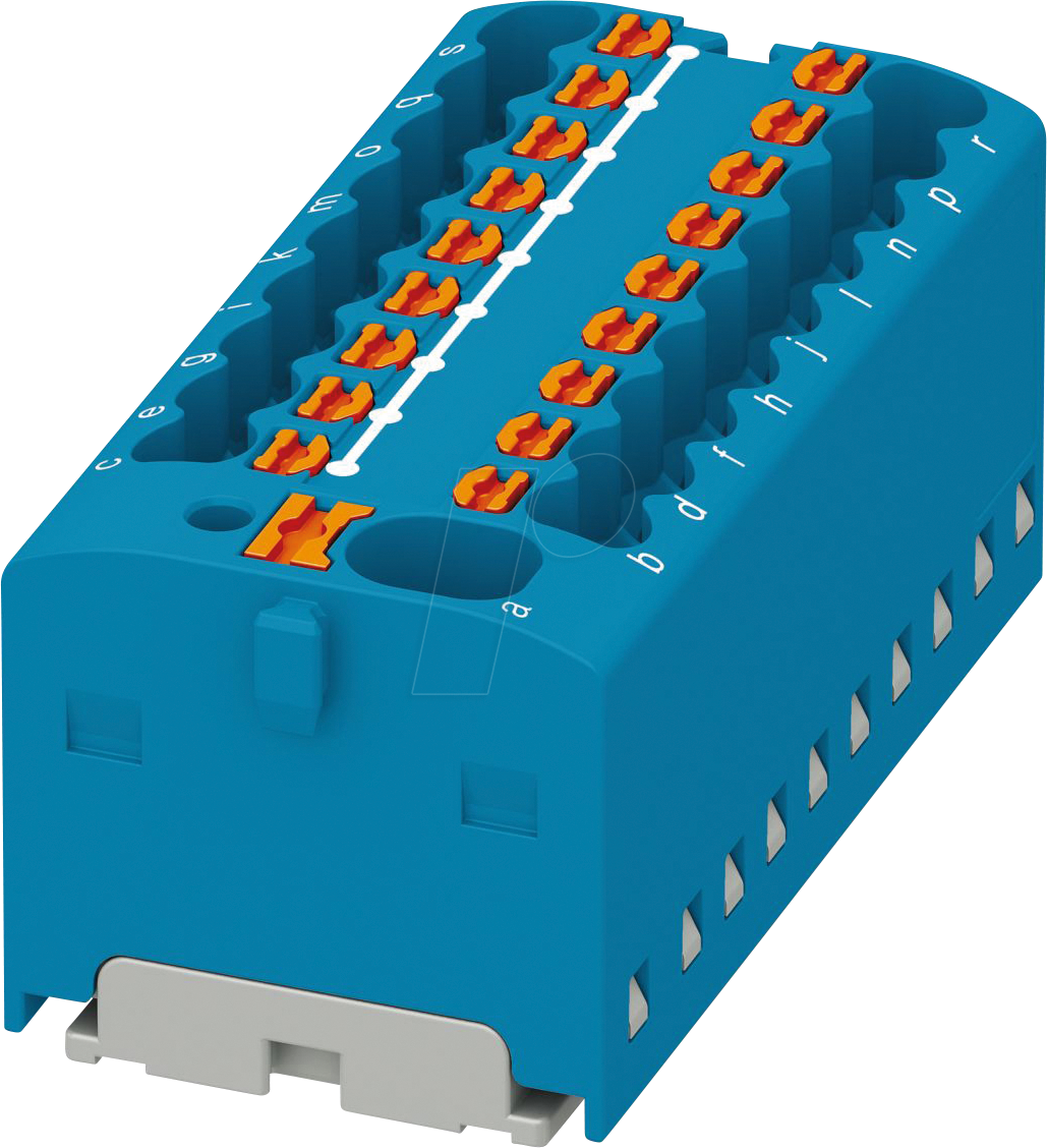 PHOE 1047431 - Verteilerblock PTFIX, 4/18x1,5, blau