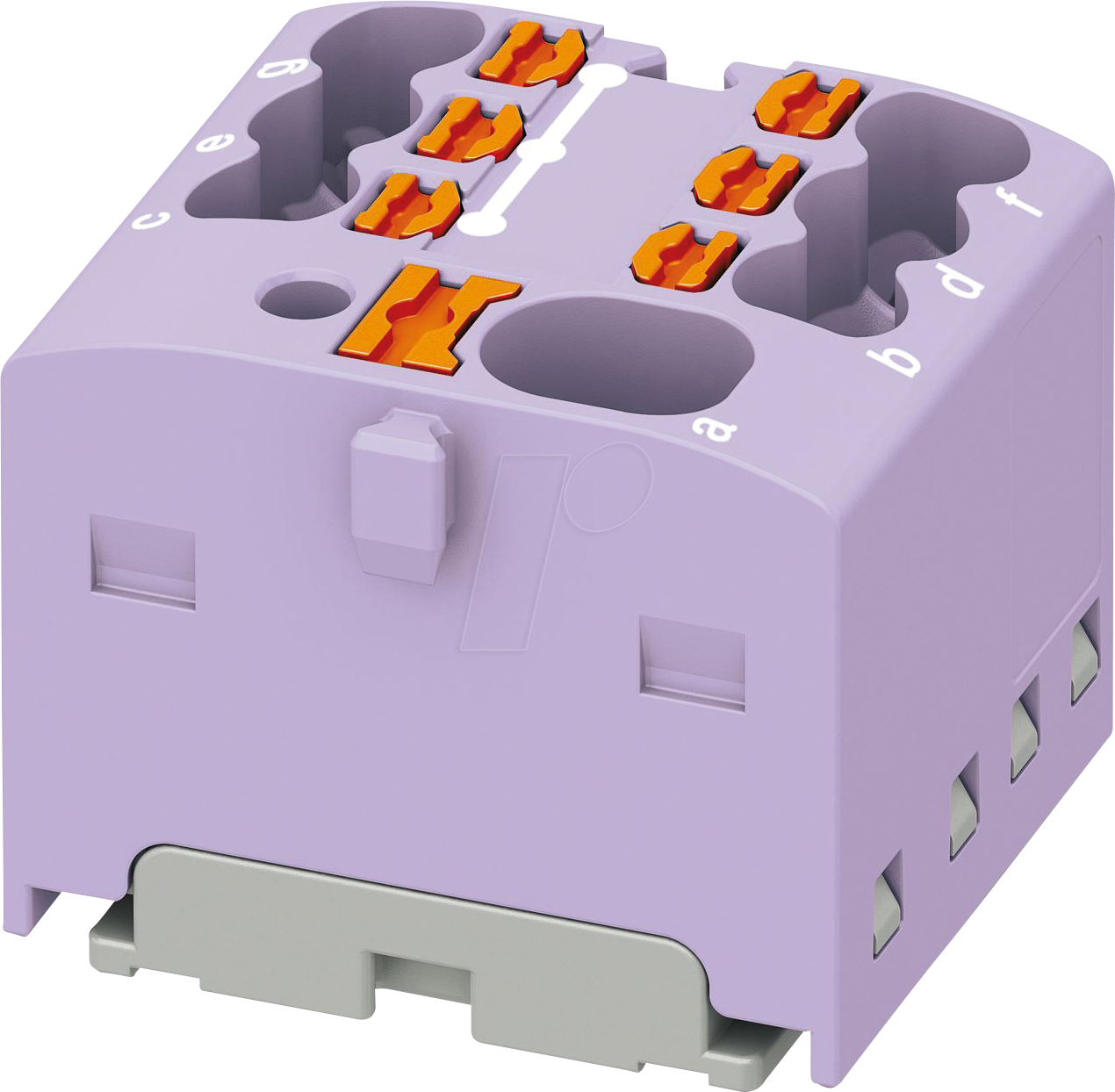 PHOE 1047474 - Verteilerblock PTFIX, 4/6x1,5, violett