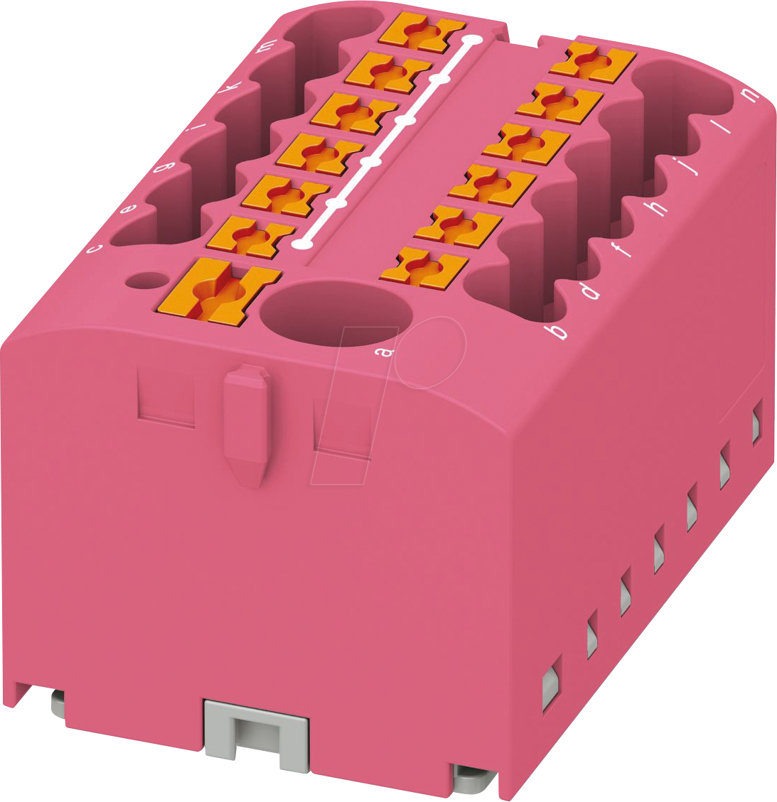 PHOE 3273369 - Verteilerblock PTFIX, 6/12x2,5, altrosa