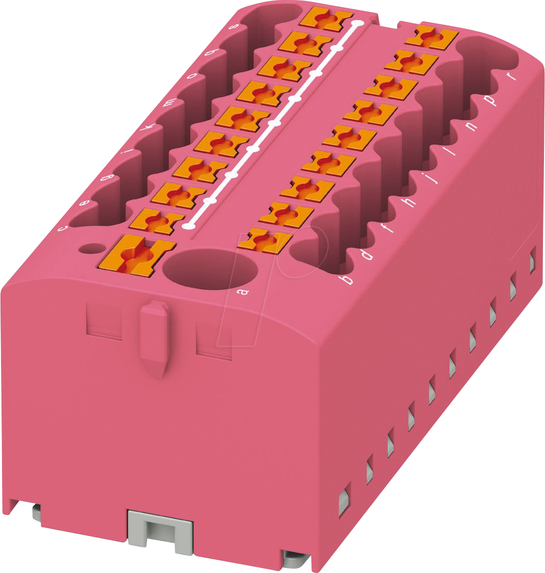 PHOE 3273391 - Verteilerblock PTFIX, 6/18x2,5, altrosa