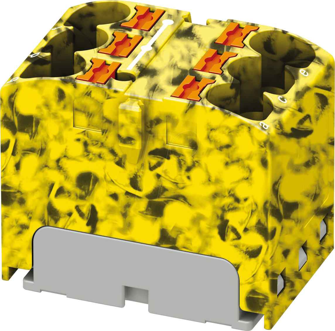 PHOE 3273810 - Verteilerblock PTFIX, 6x4, gelb-schwarz