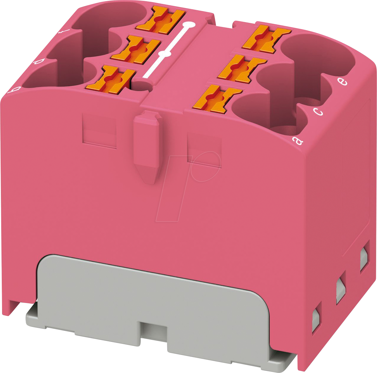 PHOE 3273807 - Verteilerblock PTFIX, 6x4, altrosa