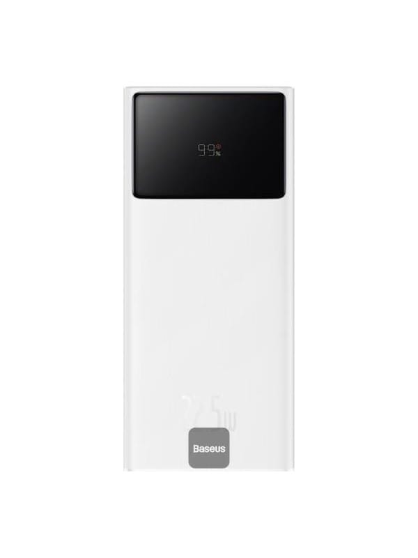 Baseus Star-Lord 20000mAh 22.5W Powerbank with Digital Display and USB-C 3A Cable 30cm - White - 20000 mAh