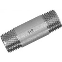 Edelstahl-Rohrdoppelnippel 23 konisches Gewinde, 2x150mm Bild 2