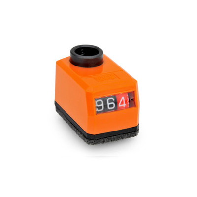 Stellungsanzeiger, Hohlwelle Stahl, 3-stellig, digitale Anzeige, mechanisches Zählwerk (955-02.0-AR-L-OR)