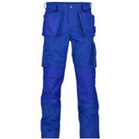 Oxford Arbeitshose mit Holstertaschen und Kniepolstertaschen, kornblau, Schrittlänge Minus, Größe 50 Bild 2