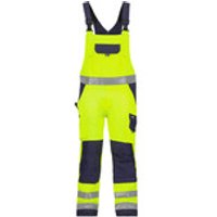 Toulouse Warnschutz Latzhose mit Kniepolstertaschen, neongelb/dunkelblau, Schrittlänge Plus, Größe 56 Bild 2