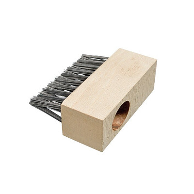 Wildkrautbürste 3-reihig STD035 Holz m.Bo. Q25
