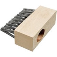 Wildkrautbürste 3-reihig STD035 Holz m.Bo. Q25 Bild 2