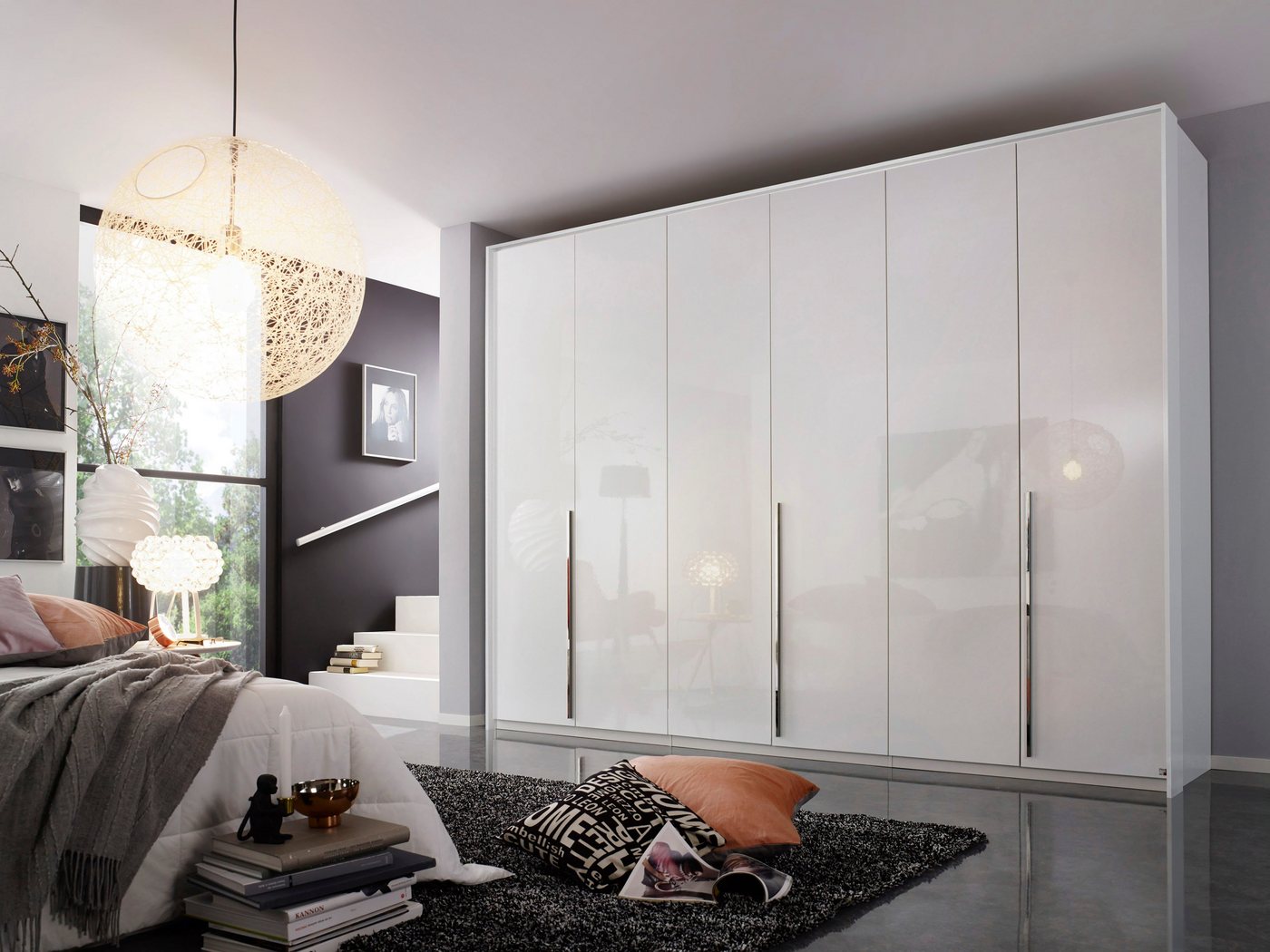 rauch Drehtürenschrank Kleiderschrank Schrank Garderobe Wäscheschrank MONTCLAR (in den Breiten 204/254/304 cm, inkl. SOFT-CLOSE-FUNKTION) Passepartout optional mit Beleuchtung, inkl. Zubehör MADE IN GERMANY Bild 4