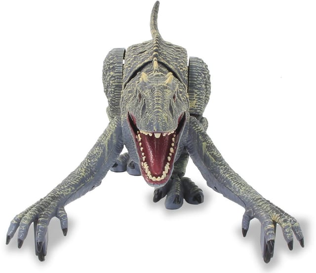 Jamara RC-Tier Dinosaurier Exoraptor, Li-Ion 3,7V, 2,4GHz, grau, mit Licht und Sound