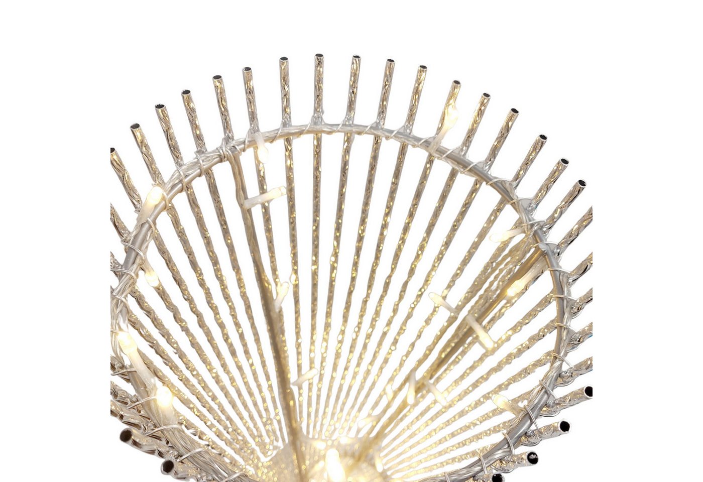 formano Stehlampe Draht, LED, LED Lichterkette, Weiß, Gedreht, H: 100cm Bild 2