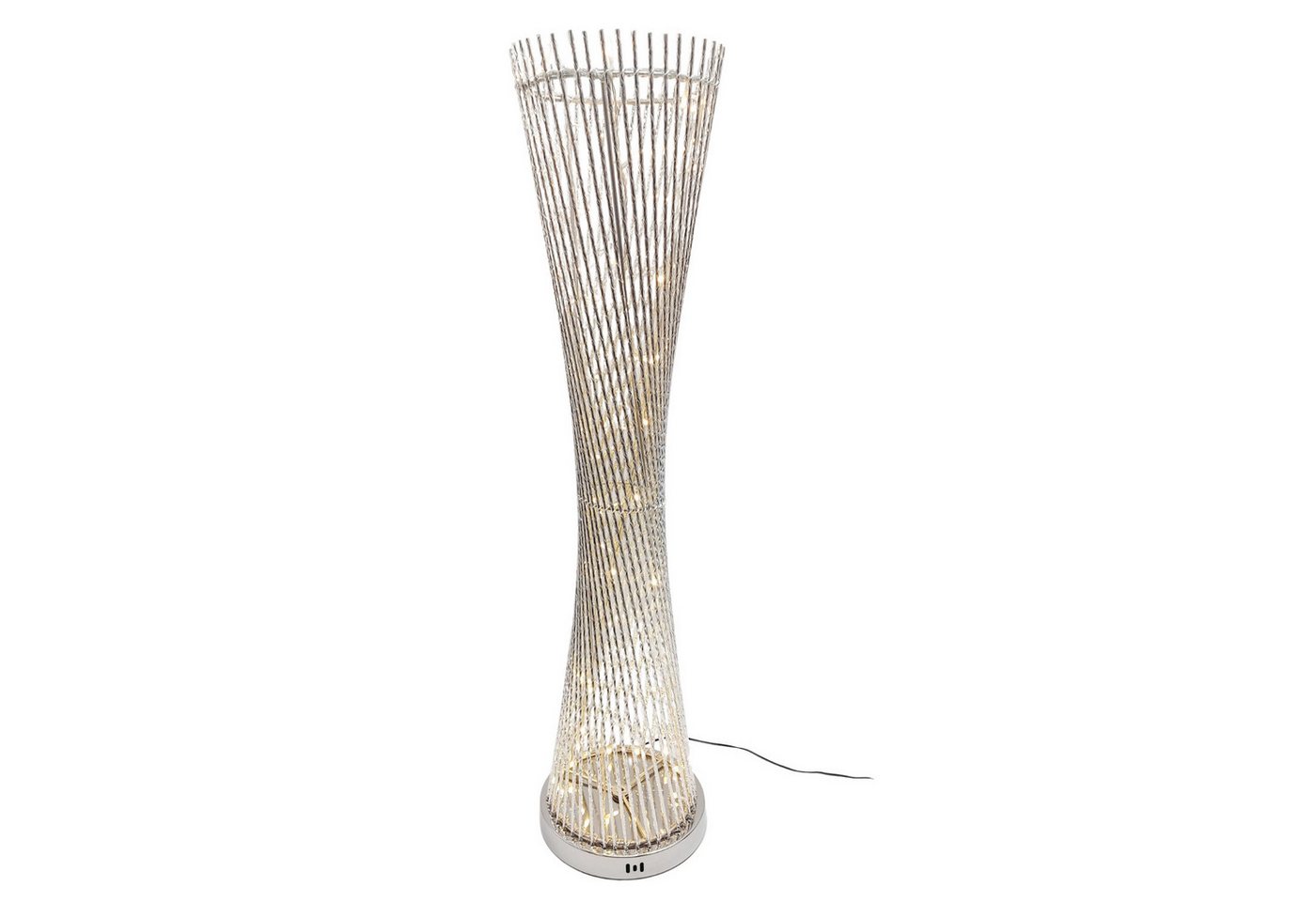 formano Stehlampe Draht, LED, LED Lichterkette, Weiß, Gedreht, H: 100cm Bild 3
