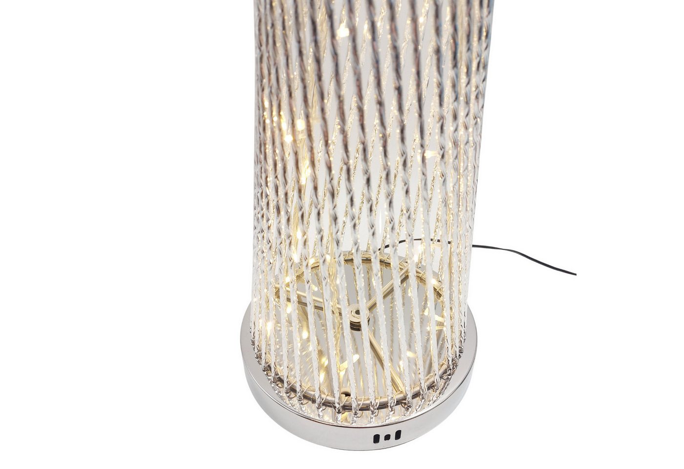 formano Stehlampe Draht, LED, LED Lichterkette, Weiß, Gedreht, H: 100cm Bild 4