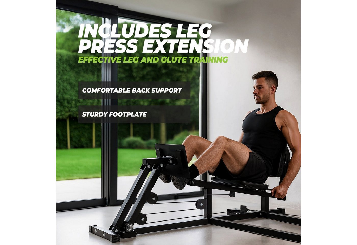 VirtuFit Spieltisch VirtuFit Kraftstation Homegym KH350 mit Beinpresse Erweiterung Bild 3