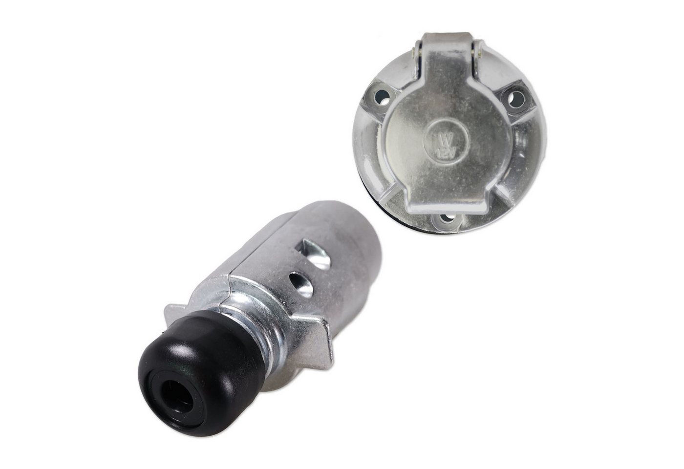 Impulse Innovation Steckdose Anhängersteckersatz, 7-polig, 12V, Aluminium, Stecker & Steckdose Bild 2