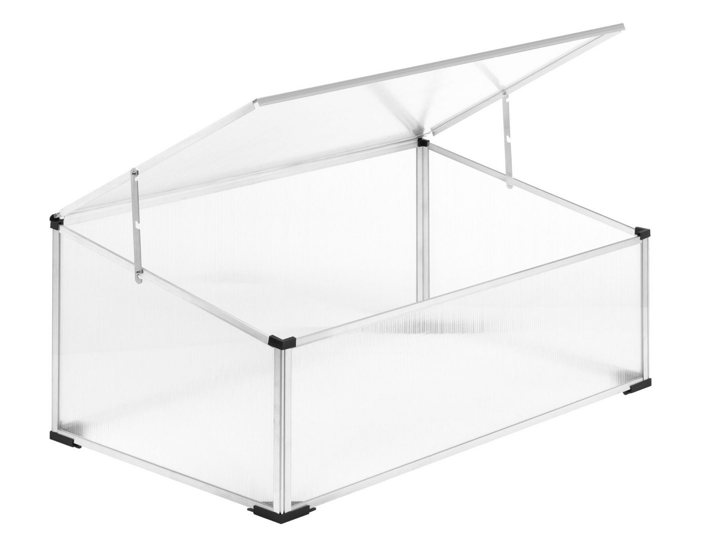 Parkside Frühbeet Frühbeet Anzuchtkasten Treibhaus Polycarbonat inkl. Abdeckung 0,2m²