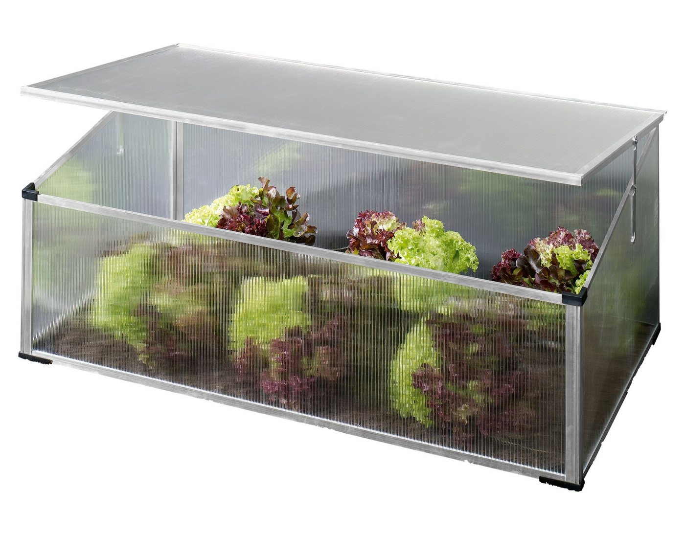 Parkside Frühbeet Frühbeet Anzuchtkasten Treibhaus Polycarbonat inkl. Abdeckung 0,2m² Bild 2
