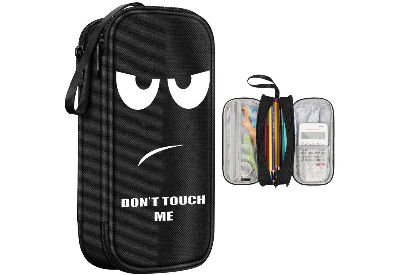 Fintie Federmäppchen Federtasche - Große Kapazität Mäppchen mit 3 Fächer Stiftetasche, Schlamperbox Bleistifttasche Schulmäppchen für Schule & Büro