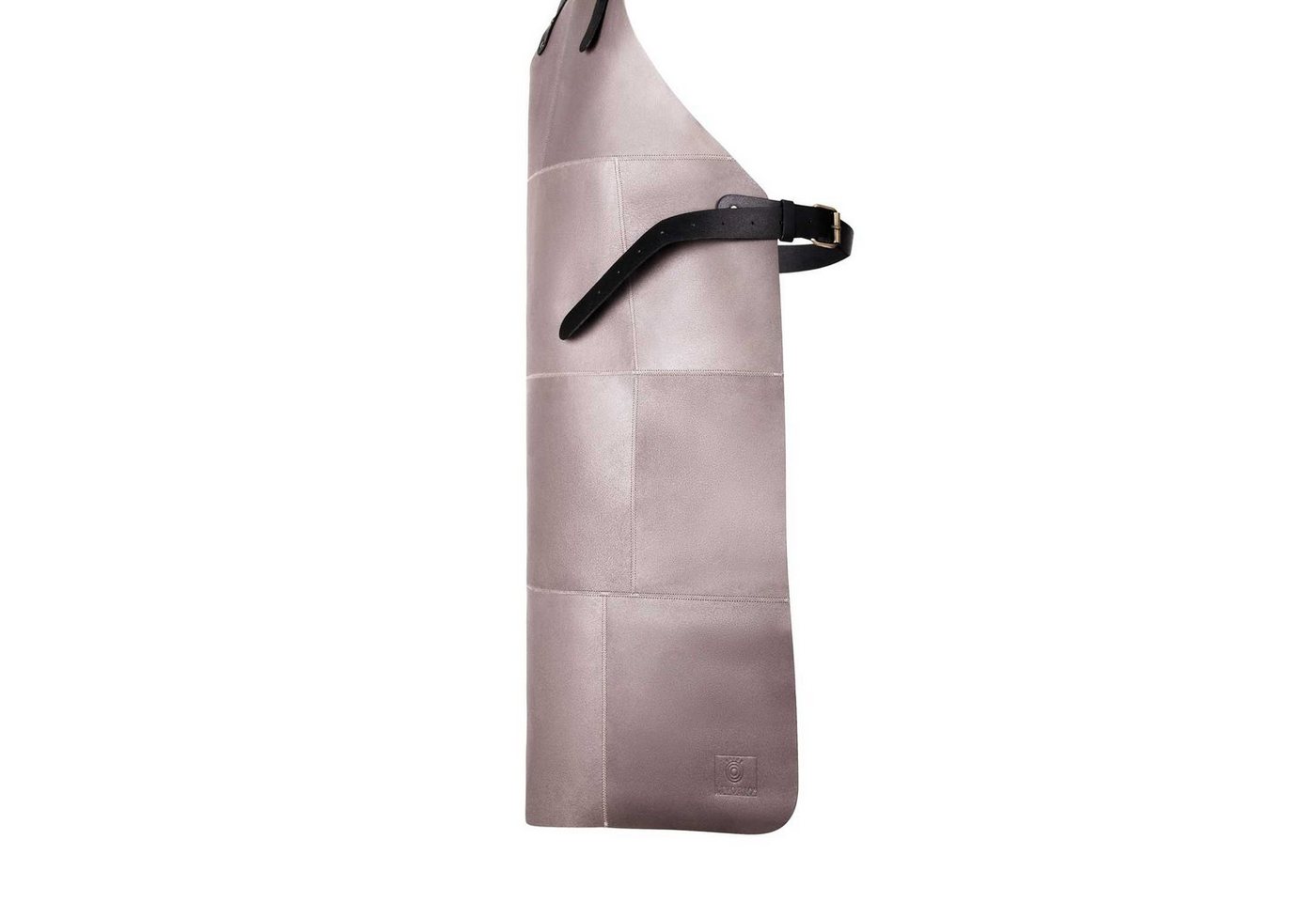 Livorio Grillschürze Livorio Lederschürze aus 100% echtem Leder, grau beige, Kochschürze, Kellnerschürze